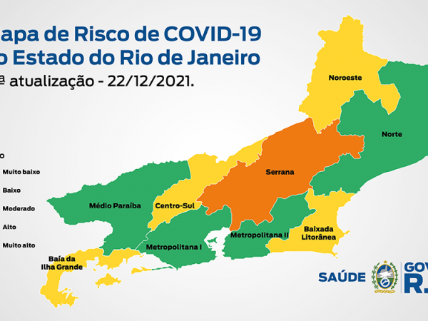 Mapa da Covid-19: RJ mantém risco muito baixo pela quarta edição seguida