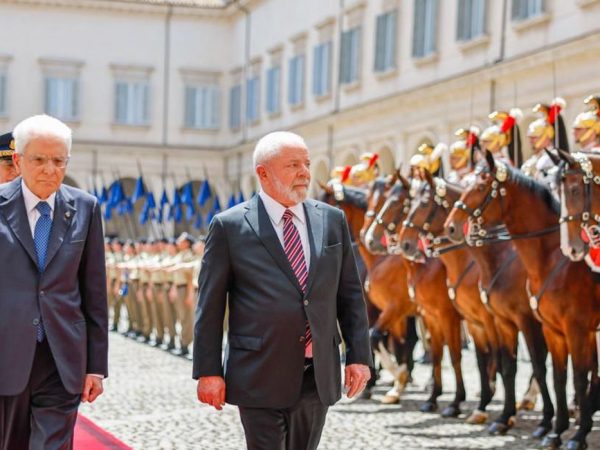Lula é recebido pelo presidente da Itália