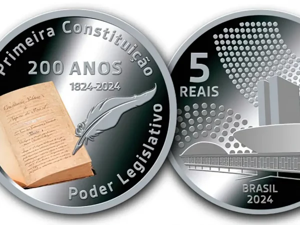 Banco Central lança moeda comemorativa dos 200 anos da Constituição de 1824