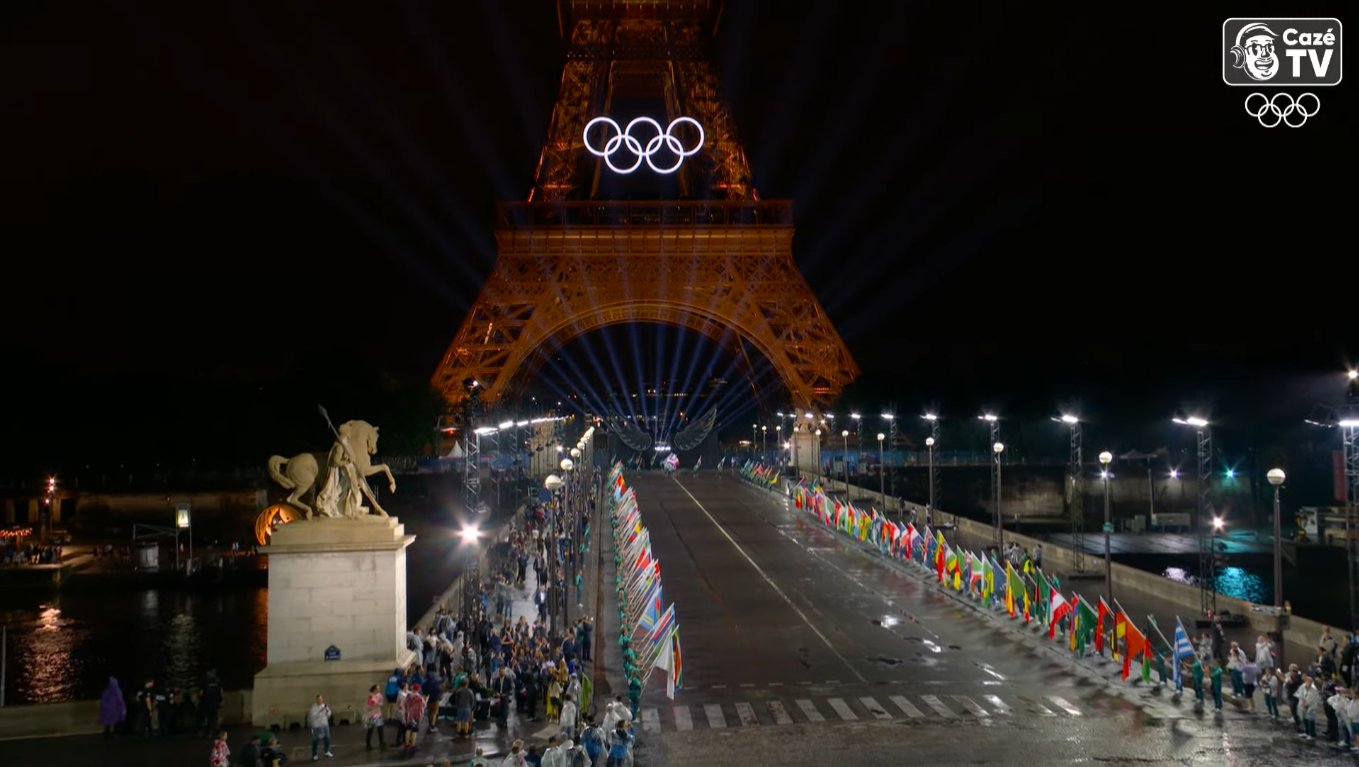 Paris abre Olimpíada com inédita cerimônia a céu aberto