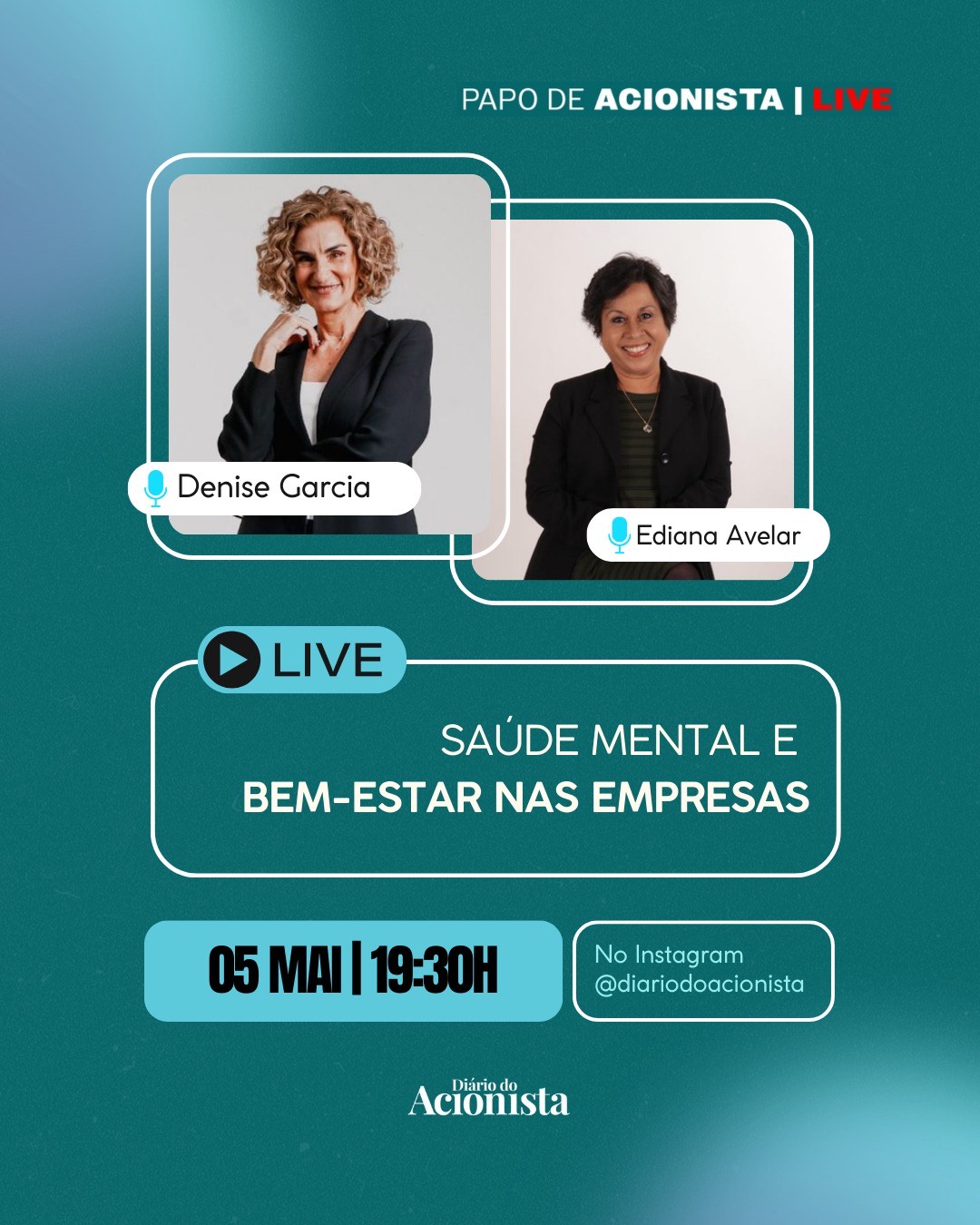 Diário do Acionista discute saúde mental e bem-estar nas empresas em live com especialista