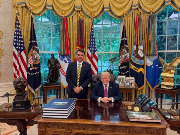 Flávio: Disse a Trump que EUA terá país aliado e não será necessário taxar empresas brasileiras