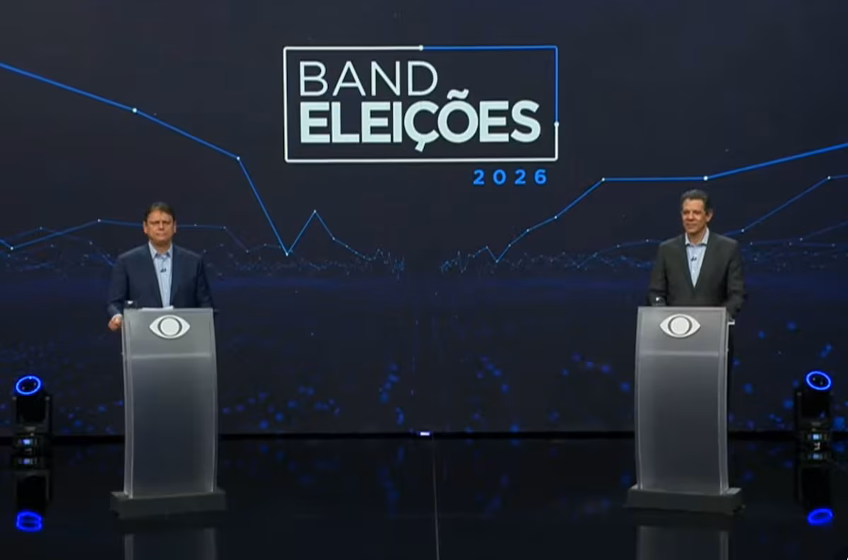 Debate Band: Tarcísio e Haddad nacionalizam discussão e divergem sobre privatizações e economia