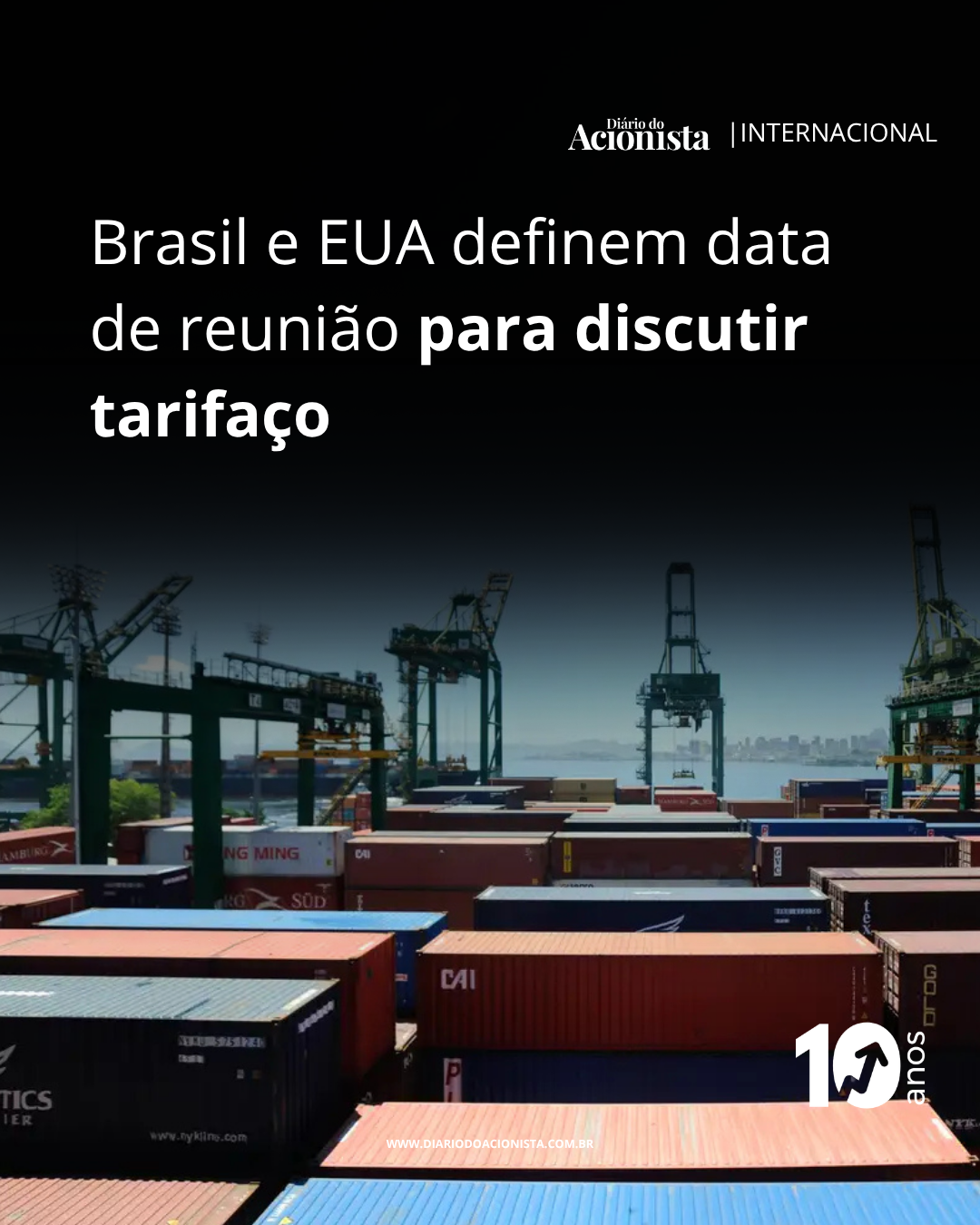 Brasil e EUA definem data de reunião para discutir tarifaço